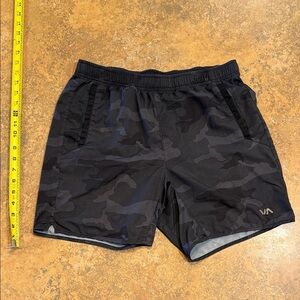 RVCA Men's Dark Camo Athletic Shorts